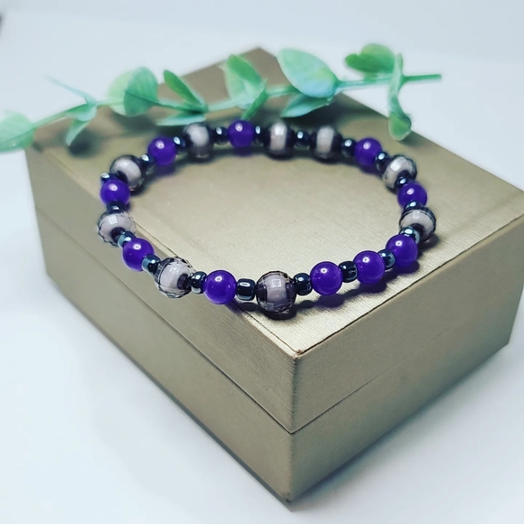 Amethyst Quartz bracelet - Picture 2 of 2